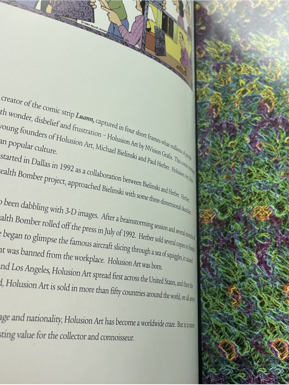Vintage 1994 Holusion Art Hardcover Book - Michael Bielinski - 90s Nostalgia - Picture 4 of 13